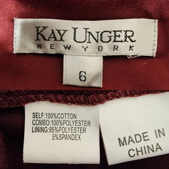 Kay Unger Gown Womens 6 Red Crochet Sequin - Picture 6 of 10